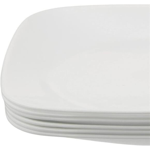 6-Piece Salad Plates Set, Triple Layer Glass and Chip Resistant, Lightweight - Picture 2 of 6